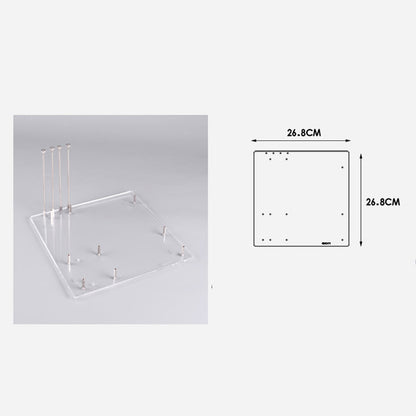 Computer case transparent acrylic single board computer motherboard DIY modified  bracket ITX ATX board type MATX