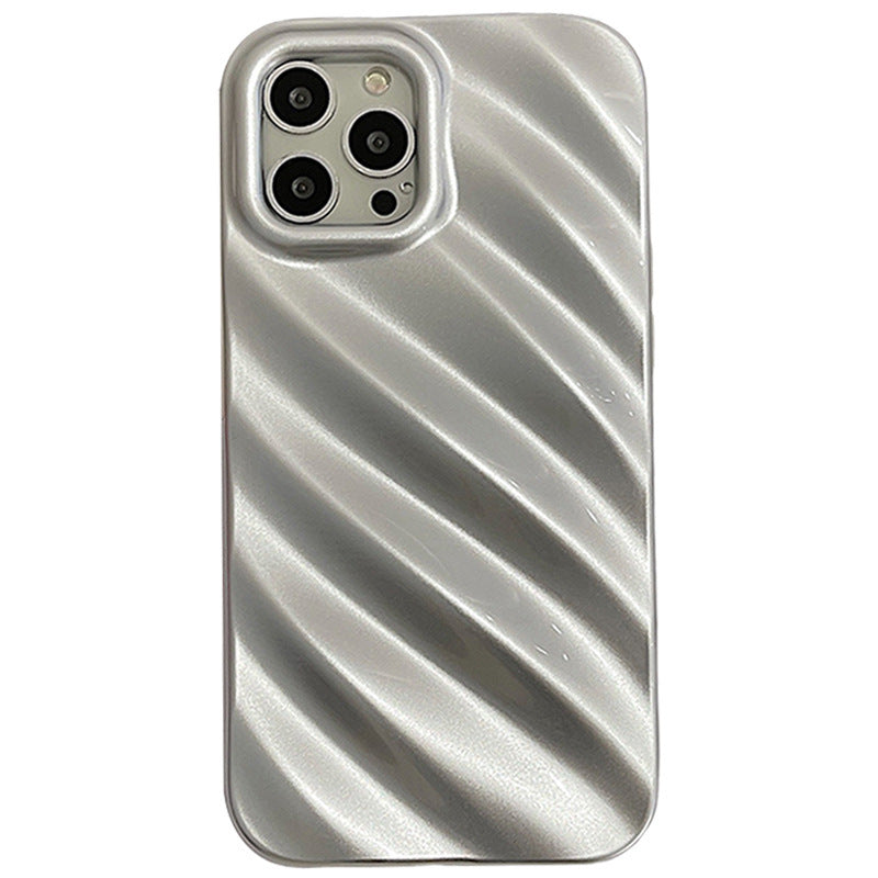 a silver cell phone case