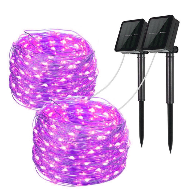 a pair of purple lights