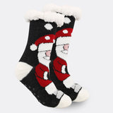 Women's Fleece-Lined Christmas Indoor Socks