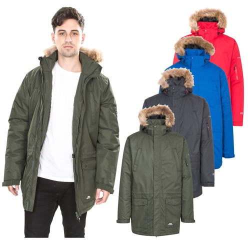 a man standing in different colored coats