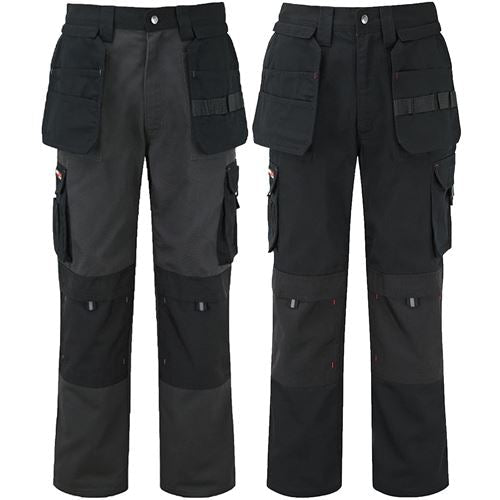 a pair of black pants with pockets