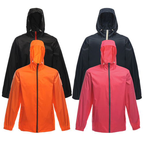 a group of jackets with hoods