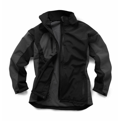 a black and grey jacket