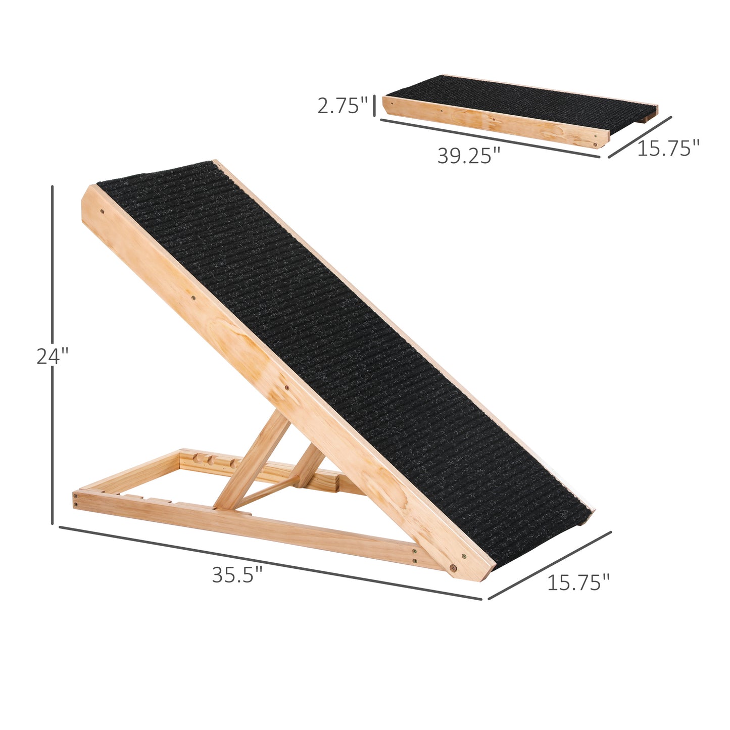 Elevated Dog Ramp for Bed