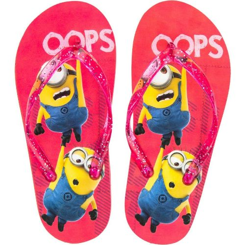 Girls Licenced Minions Flip Flops