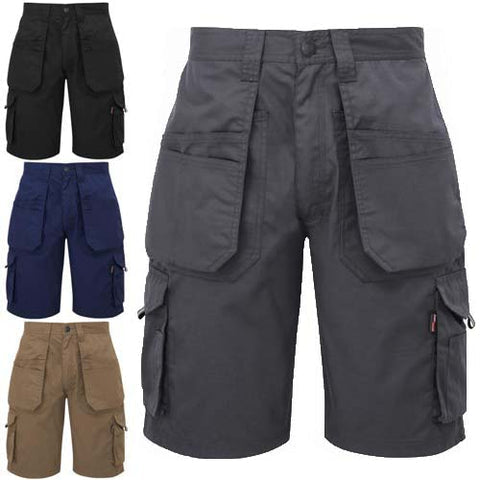 a group of different colored shorts