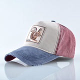 Letter-Embroidered Adjustable Baseball Cap