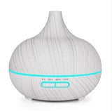 Wood-Grain Aromatherapy Lamp with Remote