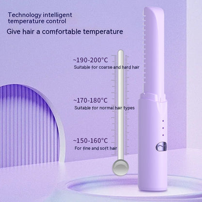 Wireless Straight Hair Comb Household Multi-functional Mini Portable Female