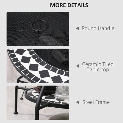 30" Outdoor Fire Pit Dining Table