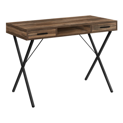 COMPUTER DESK - 42"L / WHITE / BLACK METAL