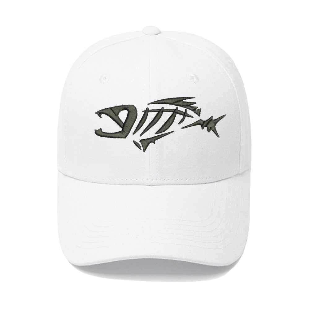 Fishbone Embroidered Baseball Hat