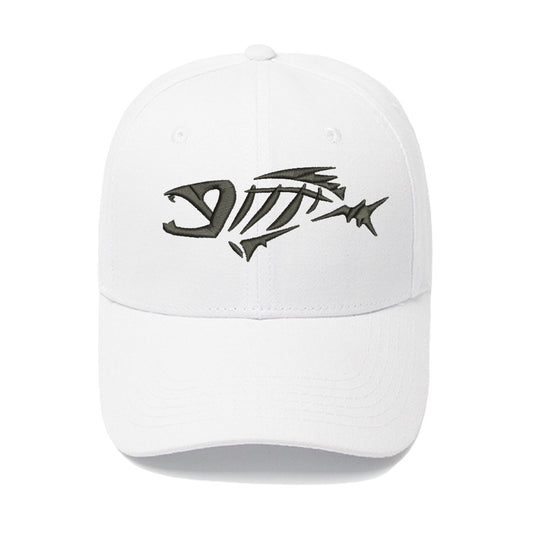 Fishbone Embroidered Baseball Hat