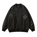 Women's Embroidered Baseball Jacket