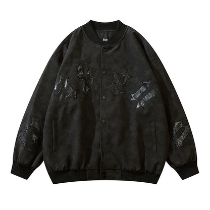 Women's Embroidered Baseball Jacket
