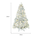 Artificial Snow-Covered PVC Christmas Tree