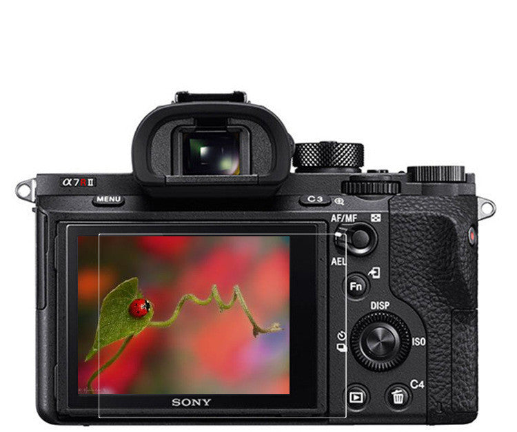 a camera with a screen on