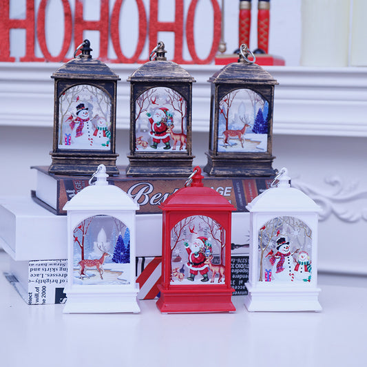 Christmas Elderly Snowman Elk Decoration Night Light