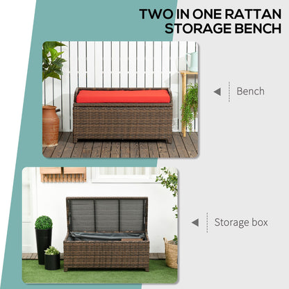 34 Gallon Outdoor Storage Bench Deck Box