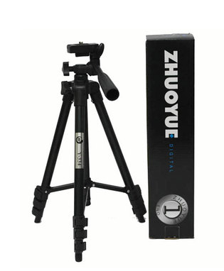 a black tripod with a box
