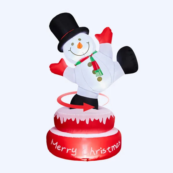 a snowman inflatable decoration