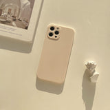 Frosted Liquid-Silicone Phone Case for Compatible iPhone Models