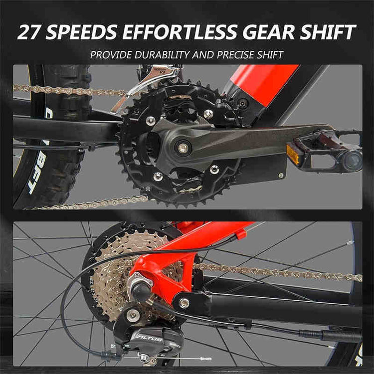 a close up of a bicycle