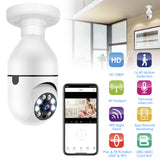 1080p WiFi Light Bulb Security Camera with Night Vision