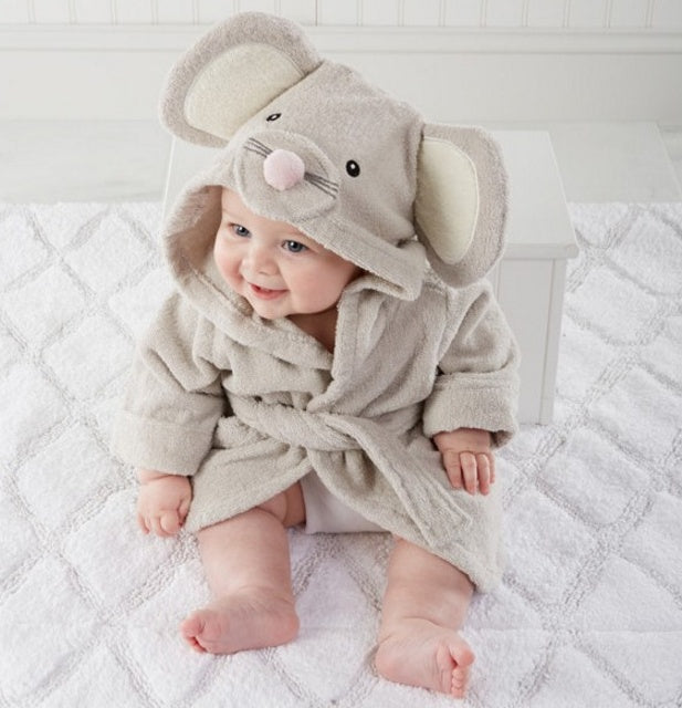 a baby wearing a mouse garment