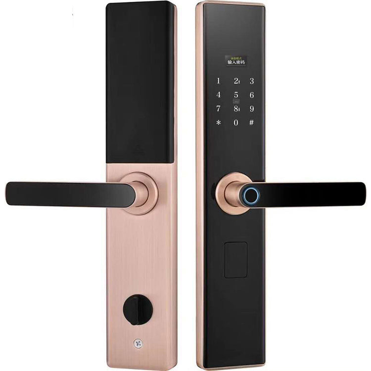 a close up of a door handle