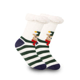 Women's Fleece-Lined Christmas Indoor Socks
