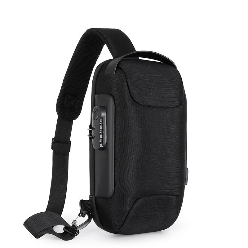 a black bag with a strap