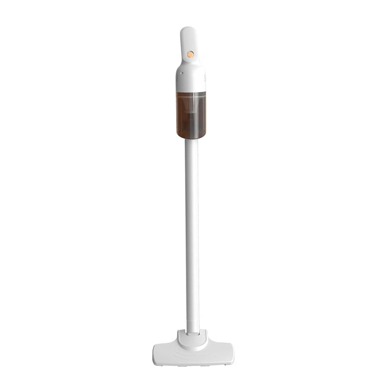 a white vacuum cleaner on a white background