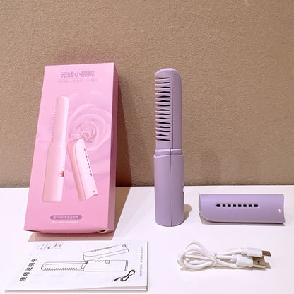 Wireless Straight Hair Comb Household Multi-functional Mini Portable Female