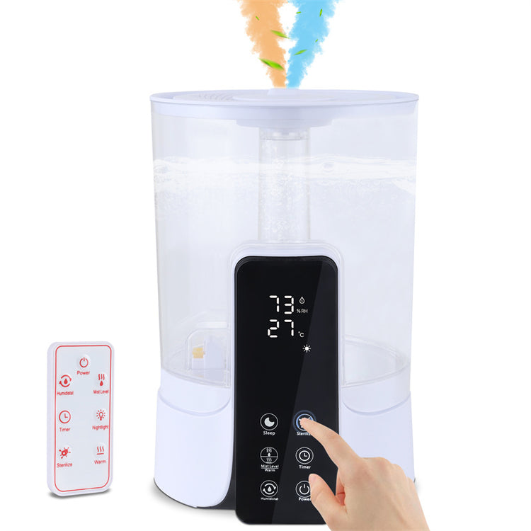 a hand pressing a button on a device