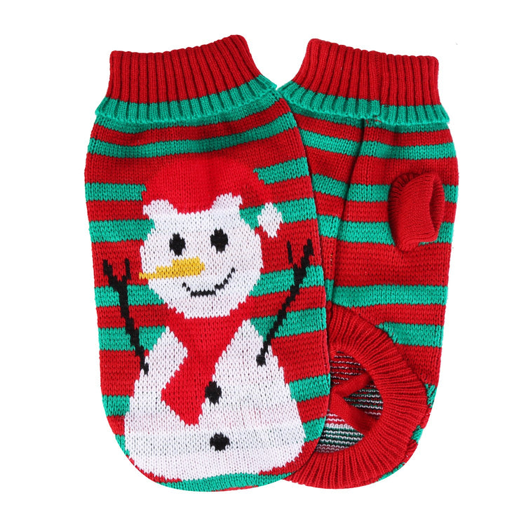 a pair of socks with a snowman on them