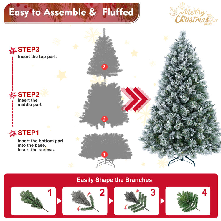 a step by step instructions to make a christmas tree