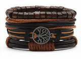 Men's Vintage Braided Leather Bracelet