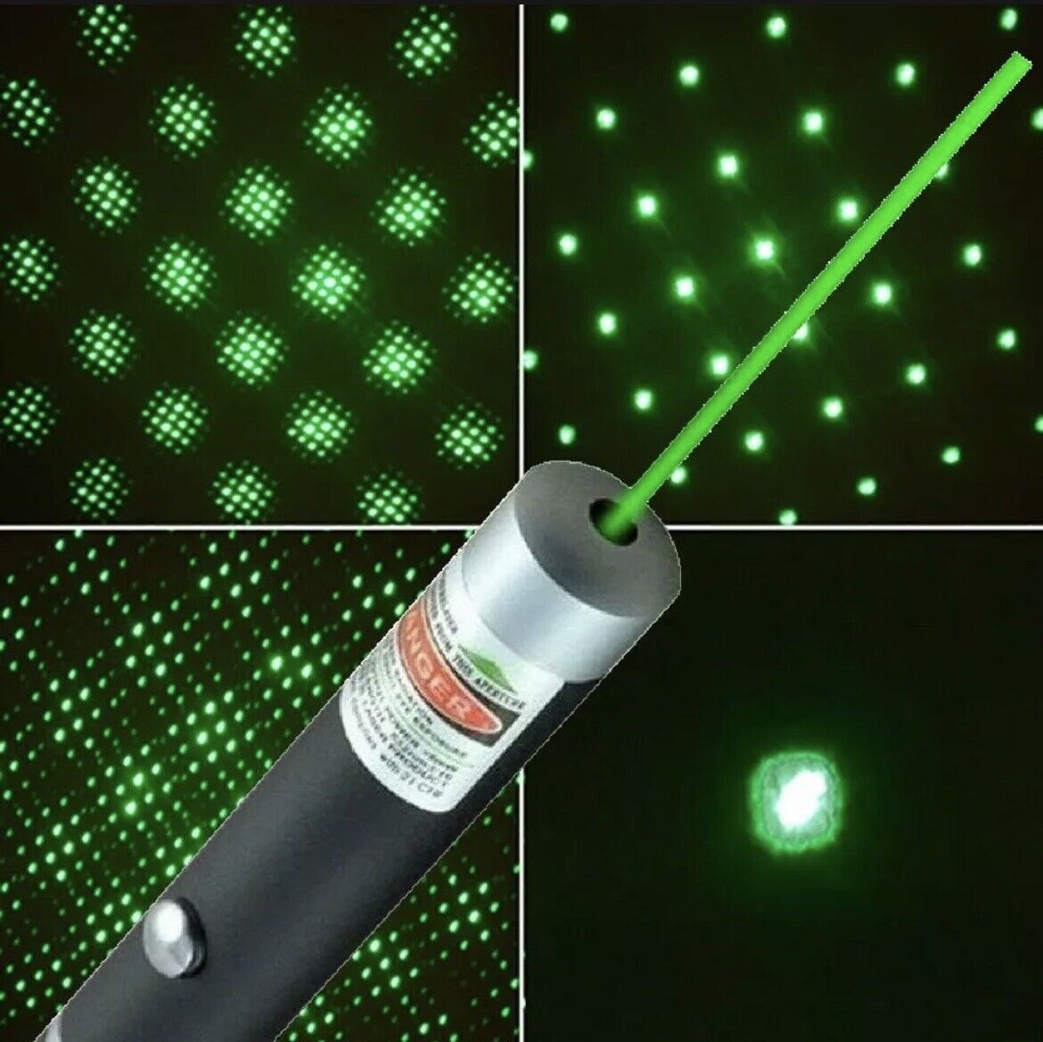 a close-up of a laser pointer