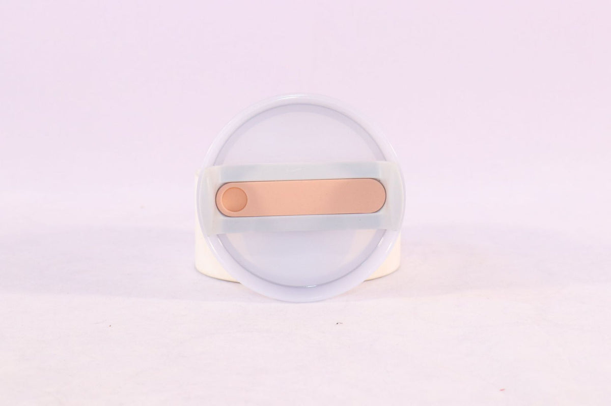 a white circle with a band on it