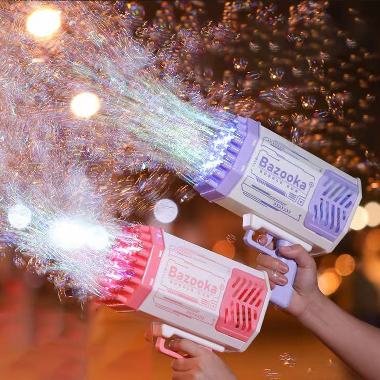 two hands holding toy guns with bright lights coming out of them