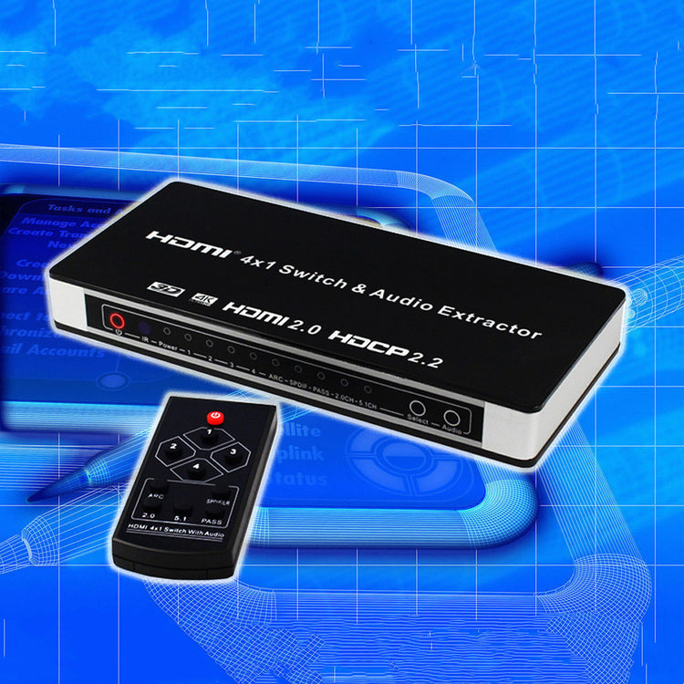 a black box with a remote and buttons