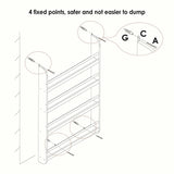 White Wooden Kids’ Bookcase and Display Shelf