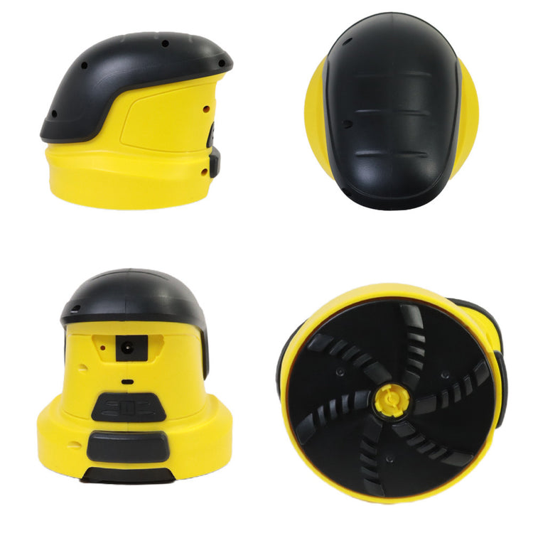 a yellow and black device