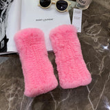 Women's Rex Rabbit-Fur Winter Gloves