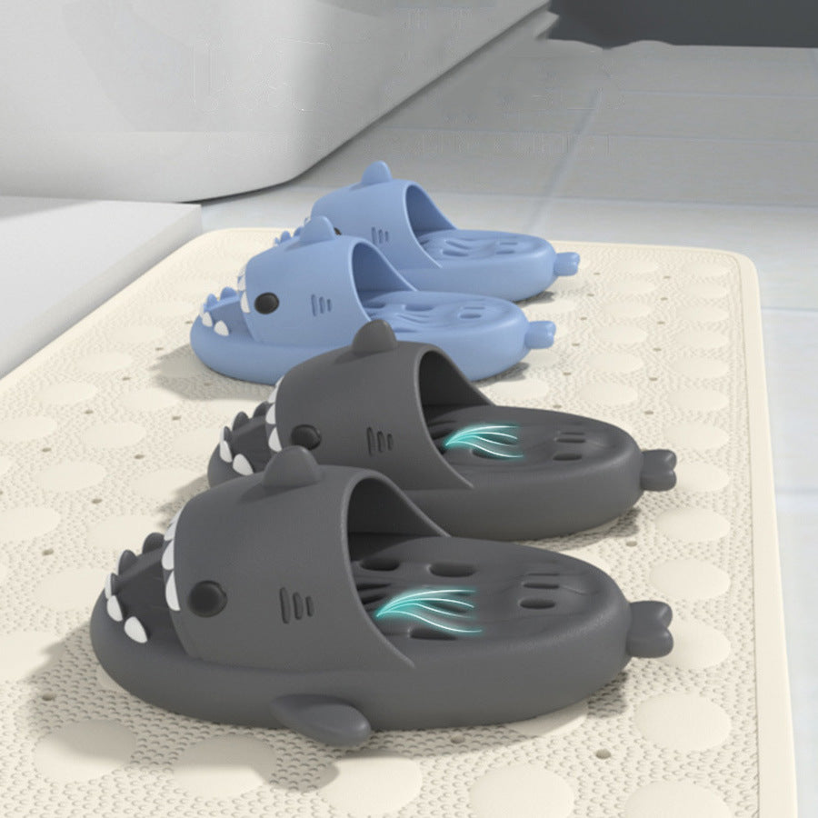 a group of slippers on a mat