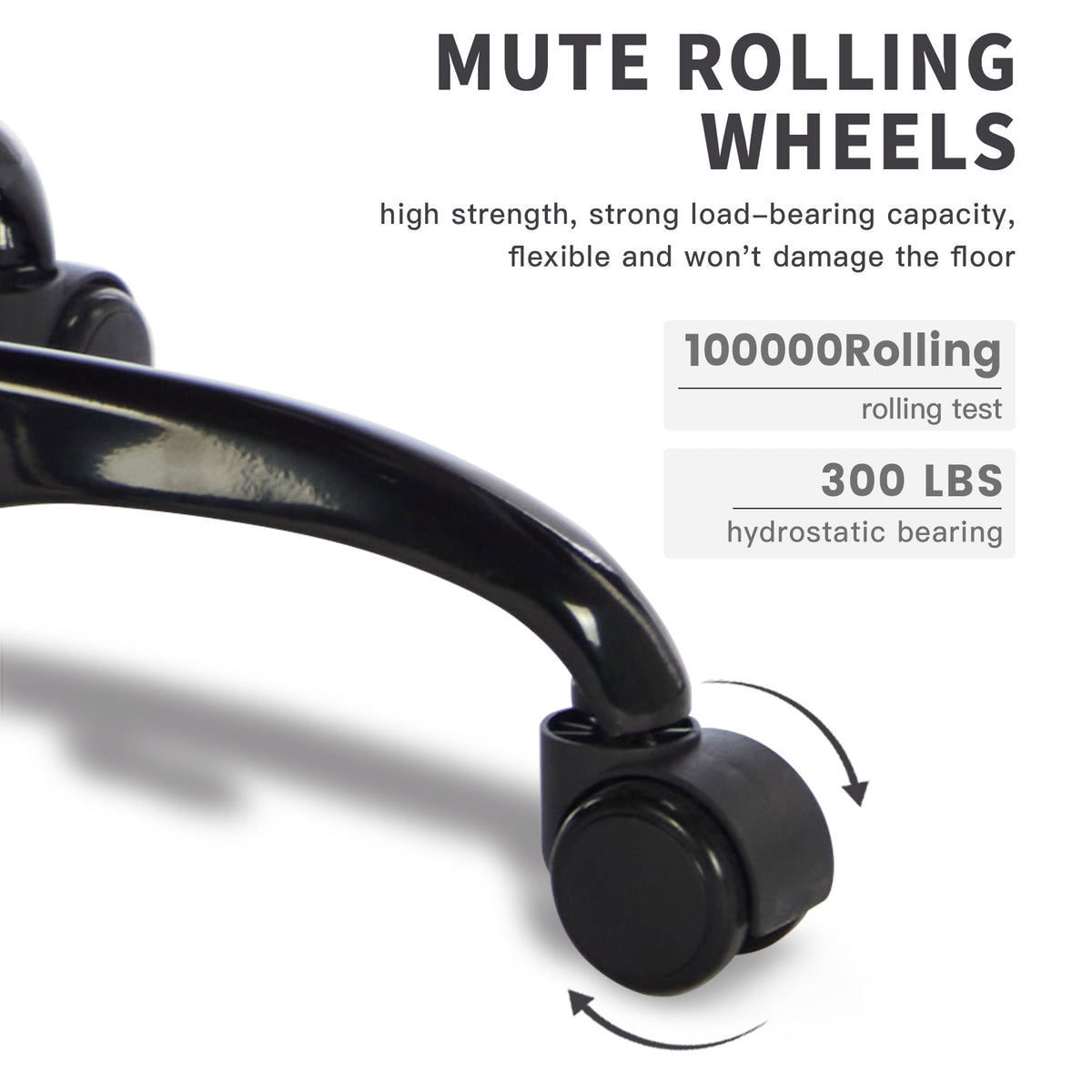 a close up of a rolling chair