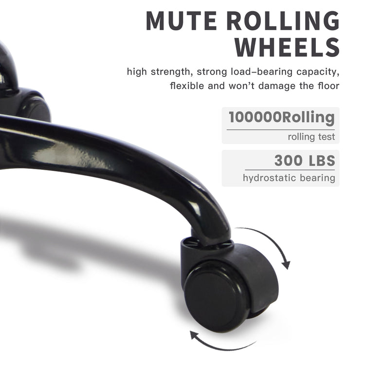 a close up of a rolling chair