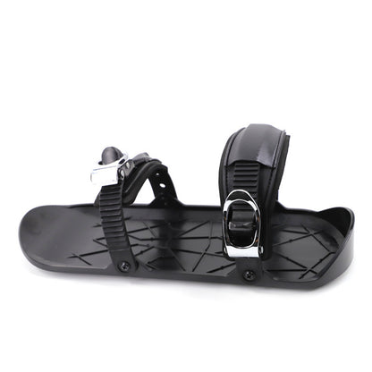 Winter Outdoor Single Sled Children Adult Free Size Mini Snowboard Shoes